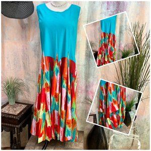 📌Klozlyne Unique Cotton Dress with Adjustable Skirt Style - Sleeveless